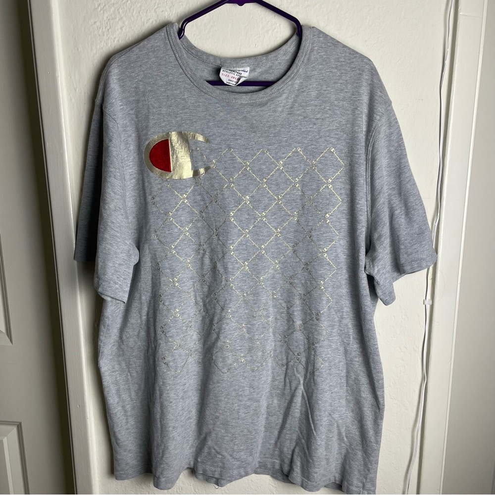 Vintage Champion Heritage Athletic Apparel Shirt Gray Men’s Size 2XLarge